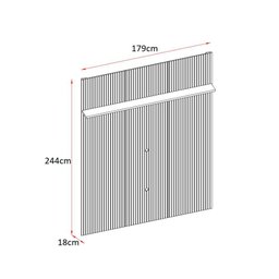 Painel Piso-teto New Interlagos para Tv de até 65 Polegadas - Cinamomo/off White - Madetec - 3