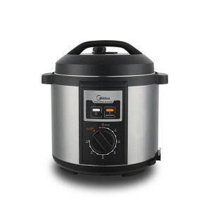 Panela de Pressão Elétrica 6L Midea PPB72 Inox 220v