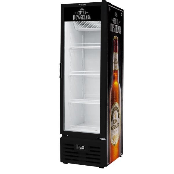 Cervejeira Porta de Vidro 284 Litros Fricon VCFC284-1V000 Preto 127V