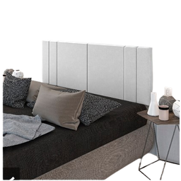 Cabeceira Suspensa Cama Box Casal Riscada Suede 140x55:areia - 1