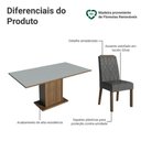 Ver imagem 4 de Conjunto Sala de Jantar Tampo de Madeira 6 Cadeiras Rustic/Cinza/Silver Bosque Madesa