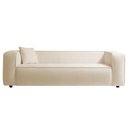 Ver imagem 3 de Sofá 3 Lugares 180cm Orgânico Luxo Recepção Cecília Bouclé - Amarena Moveis Cor Bege