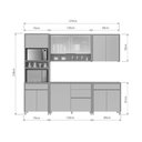 Ver imagem 5 de Cozinha Completa Nesher 5 Peças Condessa CZ444 Carv/Titânio