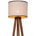 Ver imagem 3 de Luminária de Chão Madri com Pés de Madeira e Palha Natural 158cm