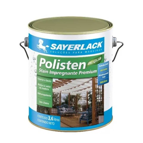 Verniz Polisten Base Água Sayerlack Stain Natural 3,6l Acqua