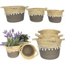 Ver imagem 2 de Cesto de Palha Rustico Organizador e Decorativo Partna 4027cz