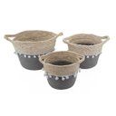 Ver imagem 1 de Cesto de Palha Rustico Organizador e Decorativo Partna 4027cz