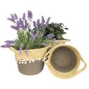 Ver imagem 4 de Cesto de Palha Rustico Organizador e Decorativo Partna 4027cz