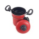 Ver imagem 3 de Panela Cuscuzeiro Alumínio Alça Baquelite Vermelho