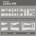 Ver imagem 7 de Armário Aéreo 70 Cm 1 Porta Basculante Branco Vik Madesa
