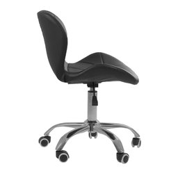 Cadeira Office Eiffel Slim Com Base Giratória E Ajustável - Preto - 6