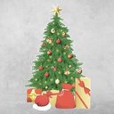 Ver imagem 6 de Árvore de Natal Adesivo de Parede e Vitrine Decorativo