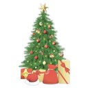 Ver imagem 1 de Árvore de Natal Adesivo de Parede e Vitrine Decorativo