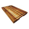 Tábua de Corte para Churrasco com Cumbuca Tábua Carne Teca:Geométrico/Marrom - 3