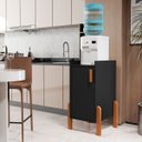 Ver imagem 5 de Armário Cozinha Escritorio Bebedouro Cafe Casa 1 Porta Retro - Preto