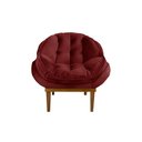 Ver imagem 2 de Poltrona Decorativa Marcela Veludo Vermelho