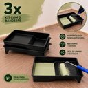 Ver imagem 2 de Kit 3 Bandeja para Pintura Plástica Reforçada 1000ml Preto Yeet