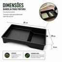 Ver imagem 6 de Kit 3 Bandeja para Pintura Plástica Reforçada 1000ml Preto Yeet