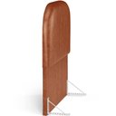 Ver imagem 6 de Cabeceira Cama Box 100cm Orgânica Lanna W01 Couríssimo Camel - Lyam Decor