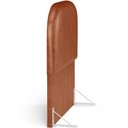 Ver imagem 6 de Cabeceira Cama Box 100cm Orgânica Lanna W01 Couríssimo Camel - Lyam Decor