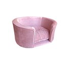 Ver imagem 2 de Poltrona Caminha Pet para Cachorros e Gatos Veludo Rosa Bz Home Decor