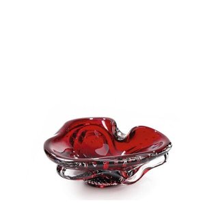 Mini Centro Em Cristal Murano Vermelho - São Marcos