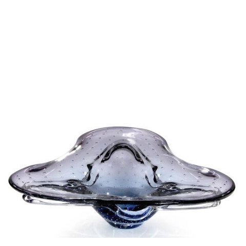 Centro De Mesa Em Cristal Murano Azul - São Marcos