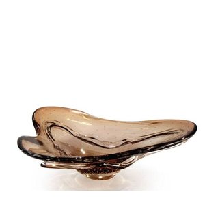 Centro De Mesa Em Cristal Murano Marrom - São Marcos