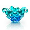 Centro De Mesa Em Cristal Murano Azul E Verde - São Marcos - 1