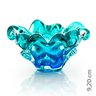 Centro De Mesa Em Cristal Murano Azul E Verde - São Marcos - 2
