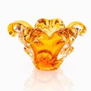 Ver imagem 1 de Centro De Mesa Em Cristal Murano Âmbar - São Marcos
