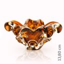 Ver imagem 2 de Centro De Mesa Em Cristal Murano Marrom - São Marcos