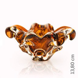 Centro De Mesa Em Cristal Murano Marrom - São Marcos - 2