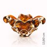 Centro De Mesa Em Cristal Murano Marrom - São Marcos - 2
