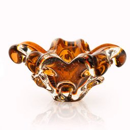 Centro De Mesa Em Cristal Murano Marrom - São Marcos - 1