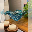 Ver imagem 4 de Centro de Mesa em Cristal Murano Azul e Verde - São Marcos