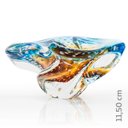 Ver imagem 2 de Centro De Mesa Em Cristal Murano Azul E Âmbar - São Marcos