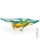 Ver imagem 2 de Centro De Mesa Em Cristal Murano Verde E Âmbar - São Marcos