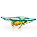 Ver imagem 1 de Centro De Mesa Em Cristal Murano Verde E Âmbar - São Marcos