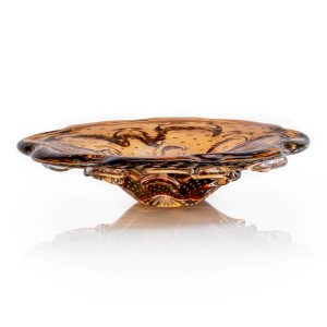 Centro De Mesa Em Cristal Murano Marrom - São Marcos