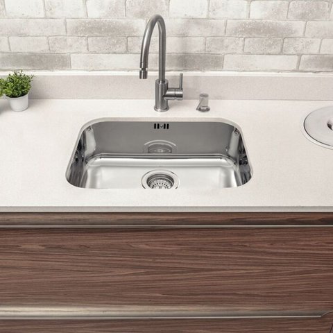 Cuba de Embutir Tramontina 48bl Aço Inox Alto Brilho 48x34cm