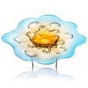 Ver imagem 1 de Centro De Mesa Em Cristal Murano Azul E Âmbar - São Marcos