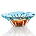 Ver imagem 1 de Centro De Mesa Em Cristal Murano Azul E Âmbar - São Marcos