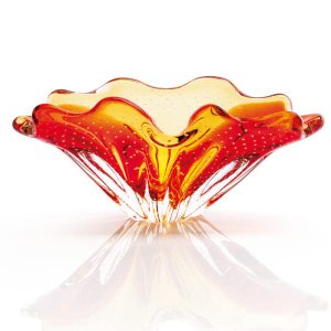 Centro De Mesa Em Cristal Murano Vermelho - São Marcos