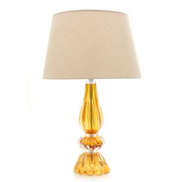 Abajur em Cristal Murano Âmbar - São Marcos - 1