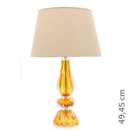 Abajur em Cristal Murano Âmbar - São Marcos - 2