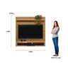 Painel Home para Tv 50 Polegadas Creta Linea Brasil Nature/off White - 5