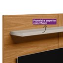 Ver imagem 3 de Painel Home para Tv 50 Polegadas Creta Linea Brasil Nature/off White