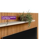 Ver imagem 2 de Painel Home para Tv 50 Polegadas Creta Linea Brasil Nature/off White
