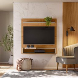 Painel Home para Tv 50 Polegadas Creta Linea Brasil Nature/off White - 7